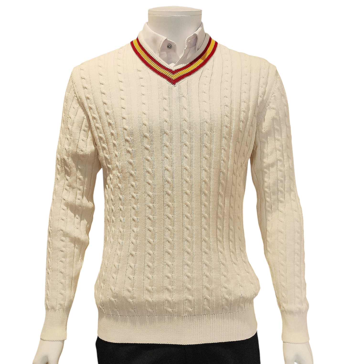 Jersey Pico Ocho Bandera España - Beige, 100% Algodón