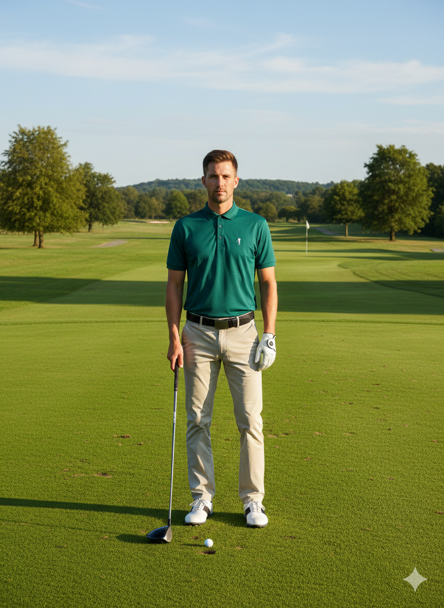 Polo cool swing manga corta